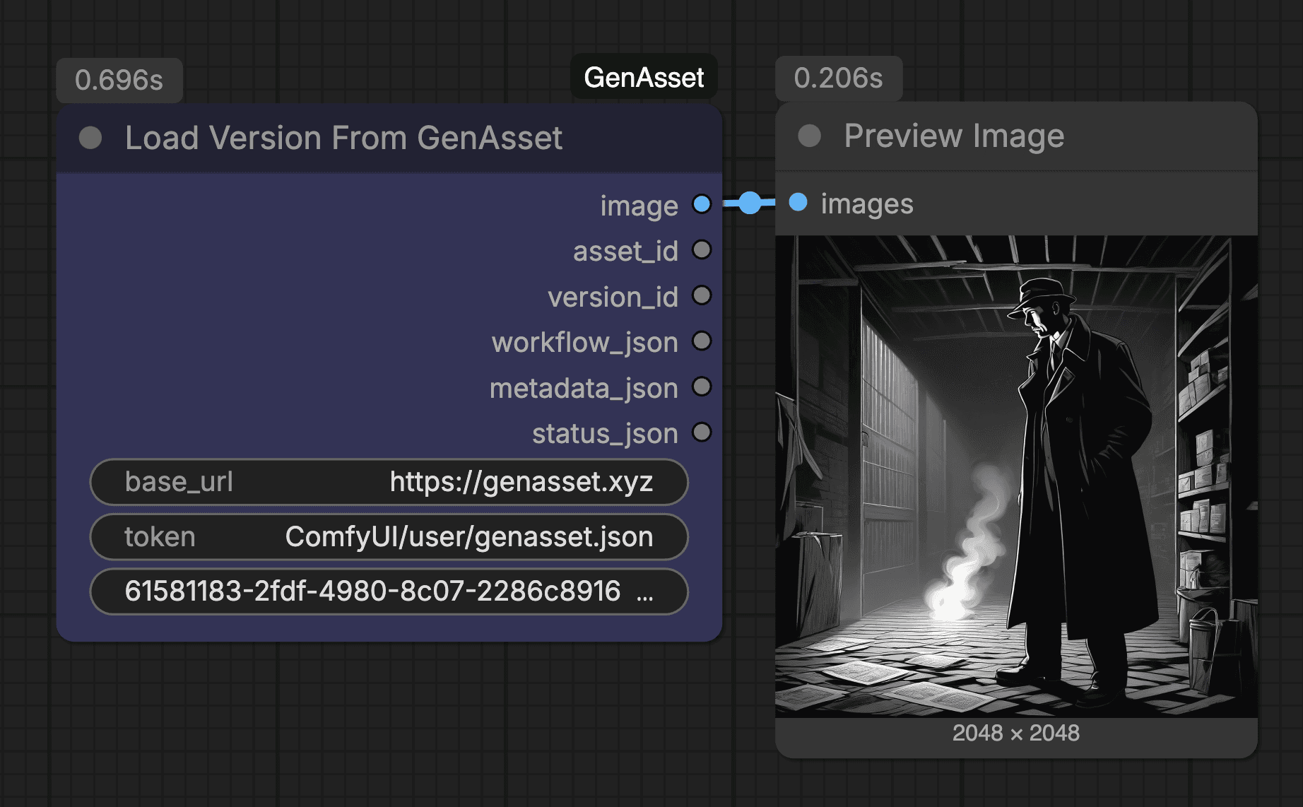 Load Version workflow screenshot