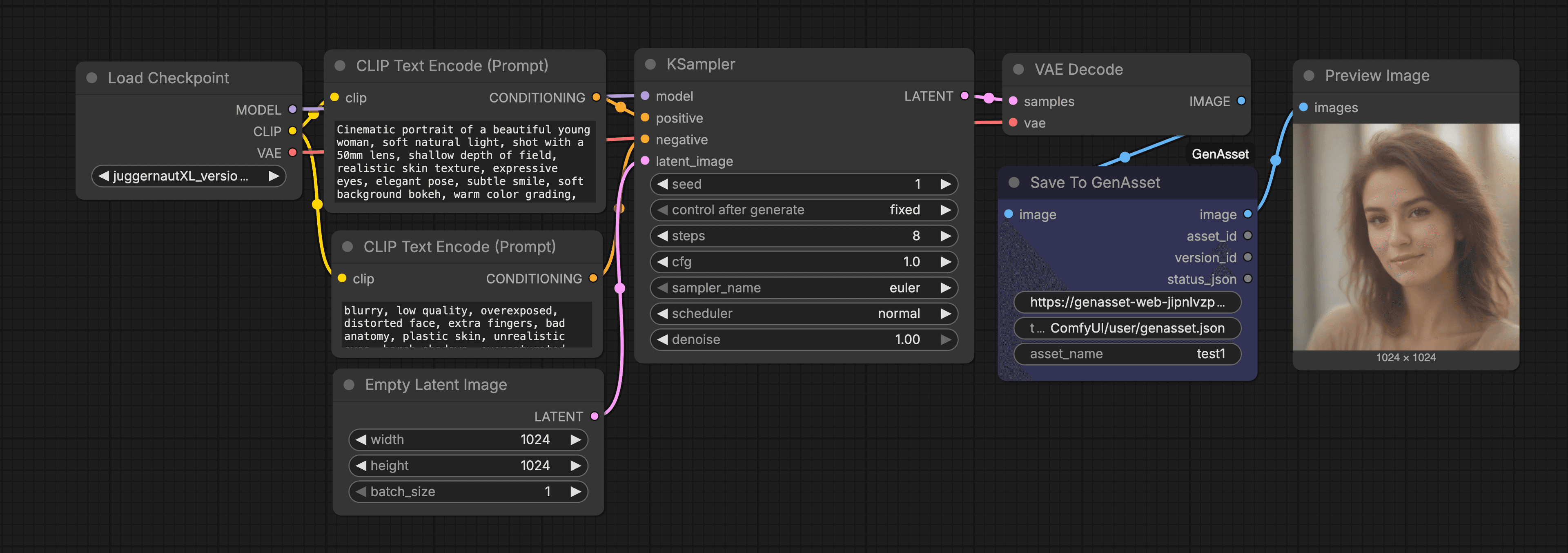 Save To Image workflow screenshot